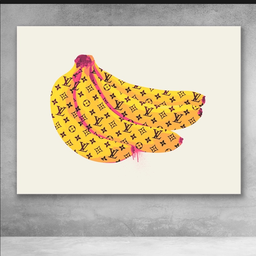 Louis Vuitton Bananas 20 x 16 Pop Canvas Poster